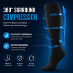 Kinclip™ Compression Socks (2 Pairs) — 20-30 mmHg Graduated Support