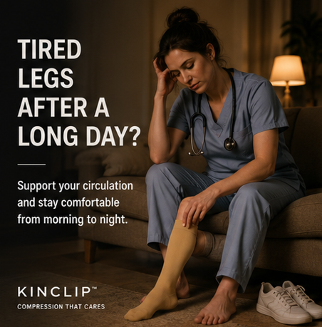 Tired legs after a long day
