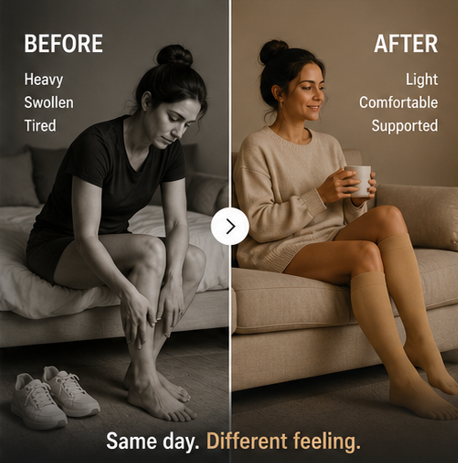 Before and after Kinclip